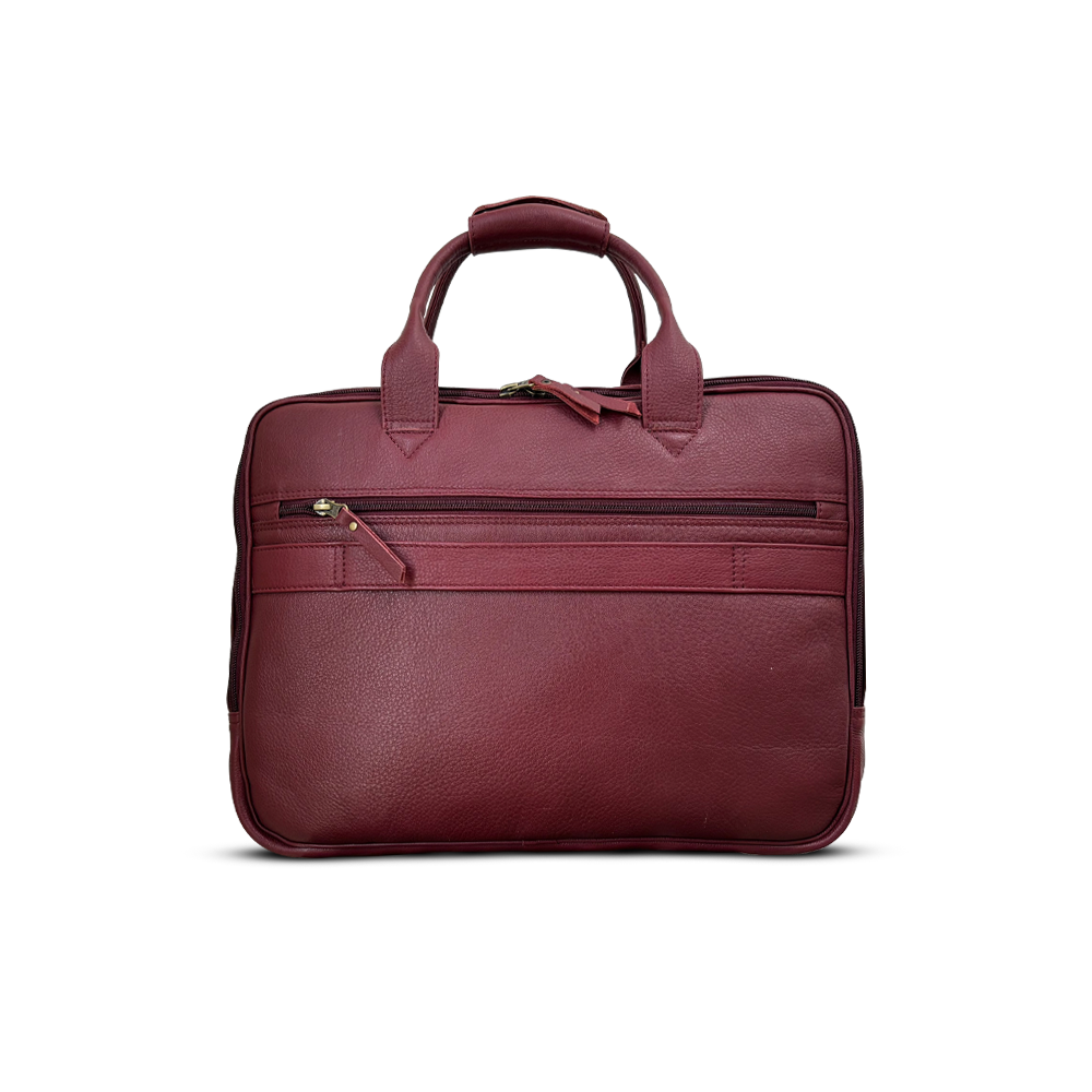 Leather laptop bag