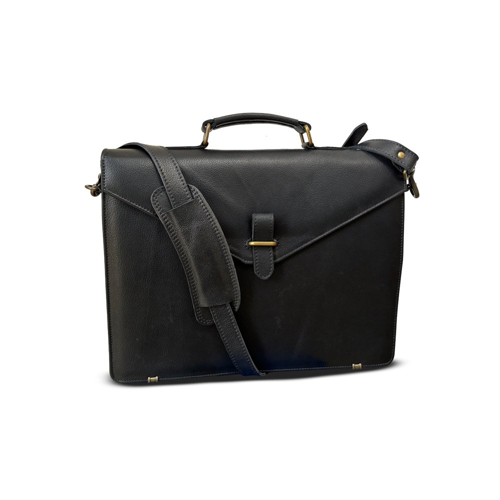 Leather laptop bag